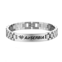 Thumbnail for Air Serbia Airlines Designed Stainless Steel Chain Bracelets
