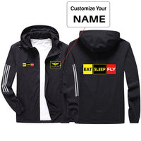 Thumbnail for Eat Sleep Fly (Colourful) Sport & Running Jackets