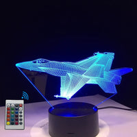 Thumbnail for F/A-18 F16 Vechten Vliegtuig Designed 3D Lamp