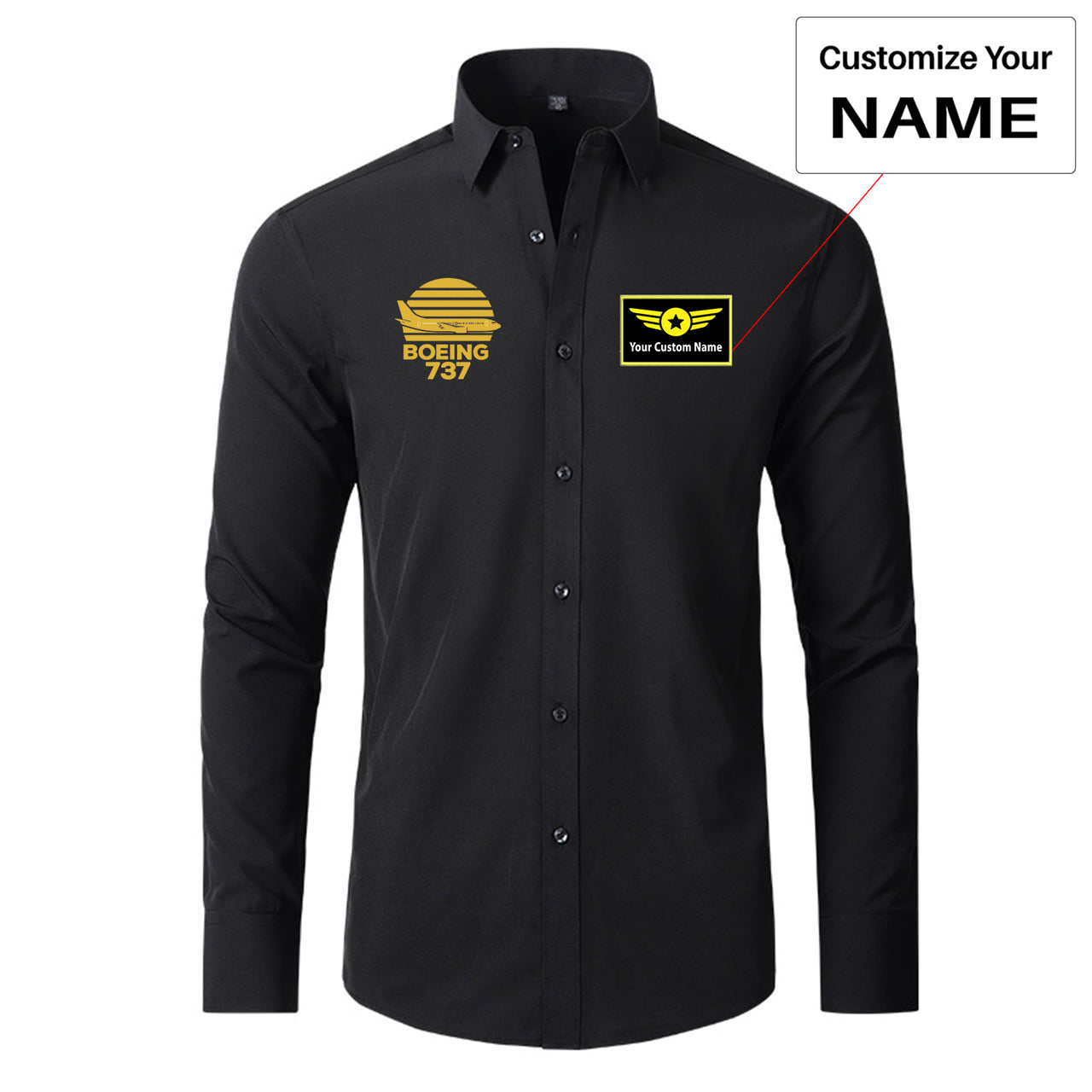Retro Boeing 737 Designed Long Sleeve Shirts