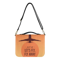 Thumbnail for Let's Fly Away Designed PU Accessories Bags Strap Style