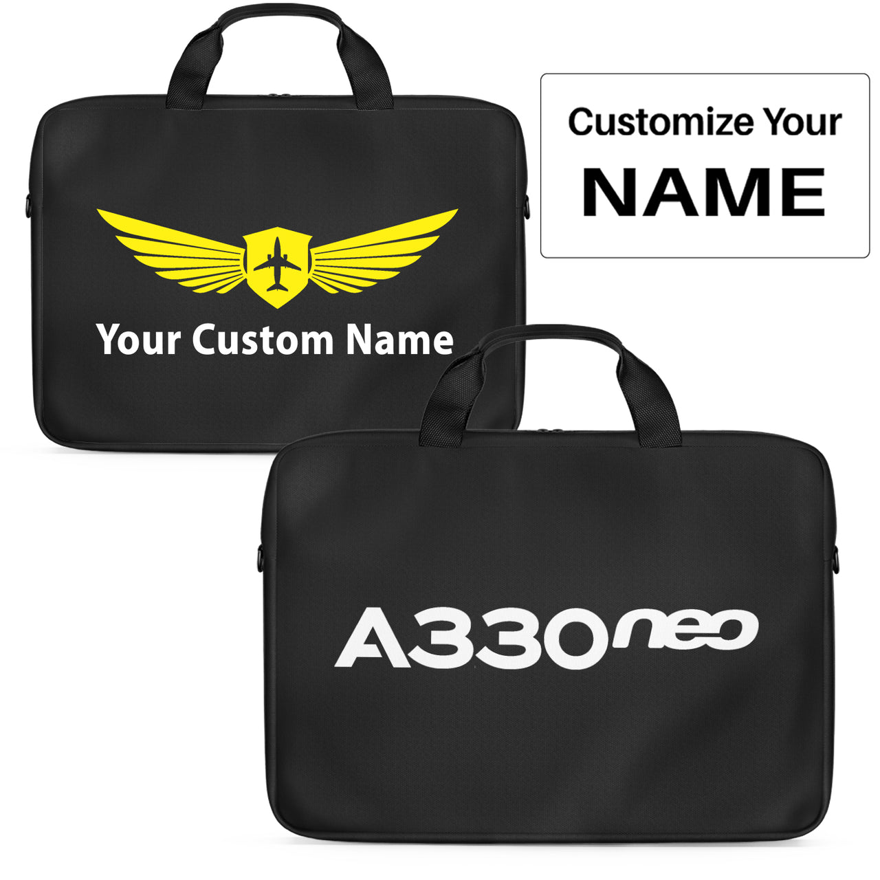 A330neo & Text Designed Laptop & Tablet Bags