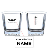 Thumbnail for Aviation Alphabet Designed Whiskey Glass