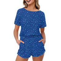 Thumbnail for Many Airplanes Blue 2 Designed Women Summer Home Suits