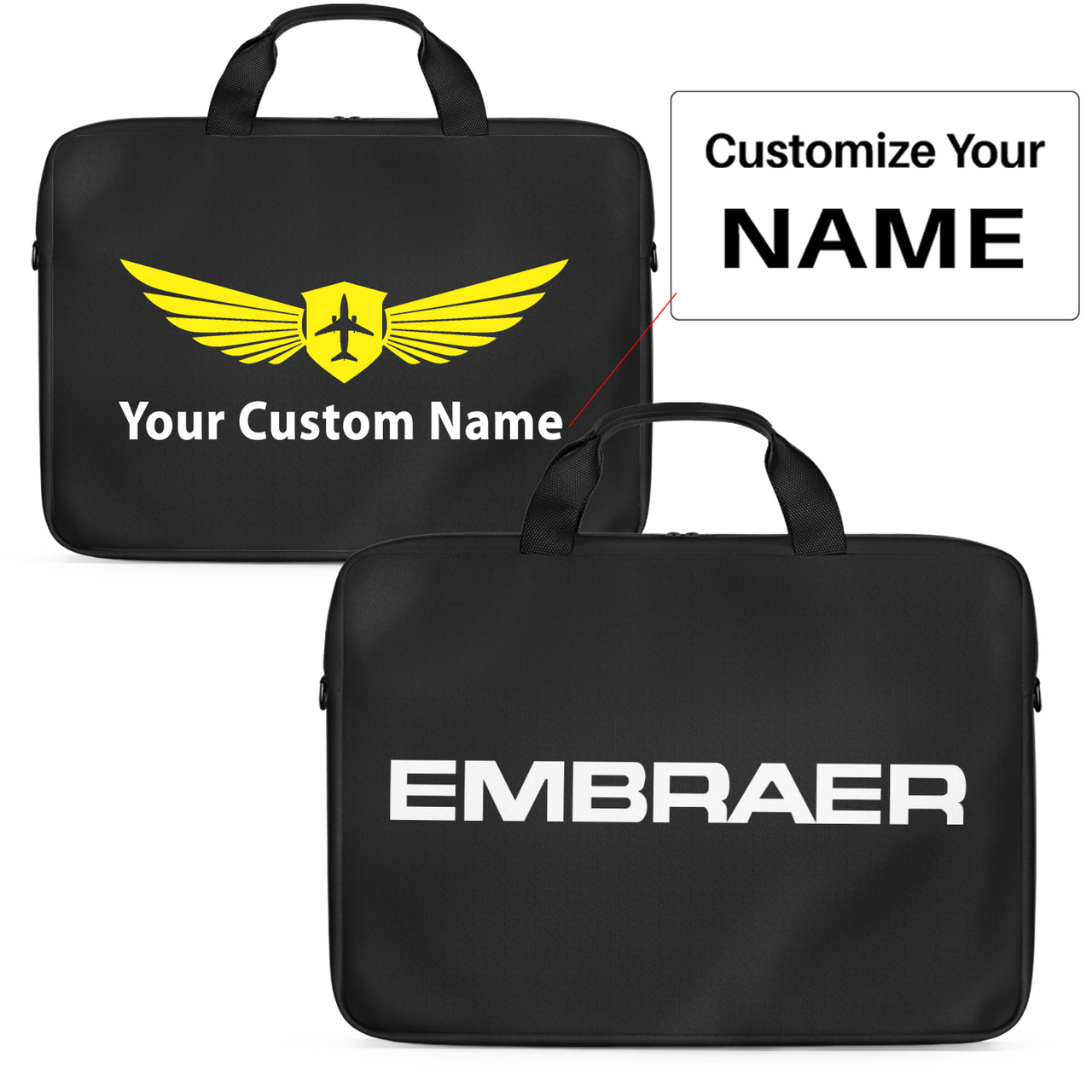 Embraer & Text Designed Laptop & Tablet Bags