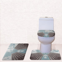 Thumbnail for Airplane Flying over Big Buildings Designed Toilet Seat Cover Three-piece Set