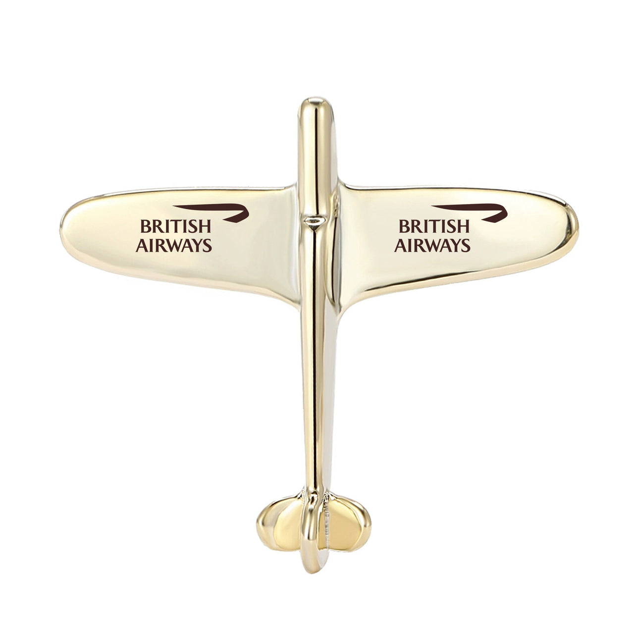 British Airways Airlines Designed Airplane Shape Brooches