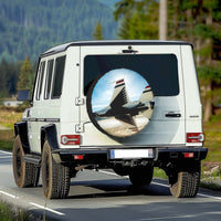 Thumbnail for Turning Right Fighter Jet 16 Designed Tire Cover Cases