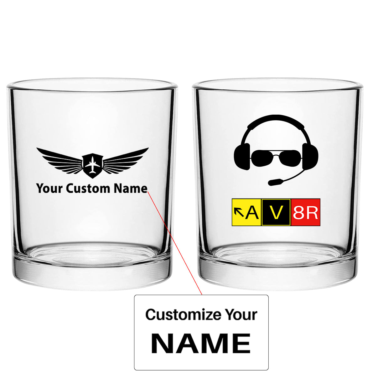 AV8R 2 Designed Special Whiskey Glasses