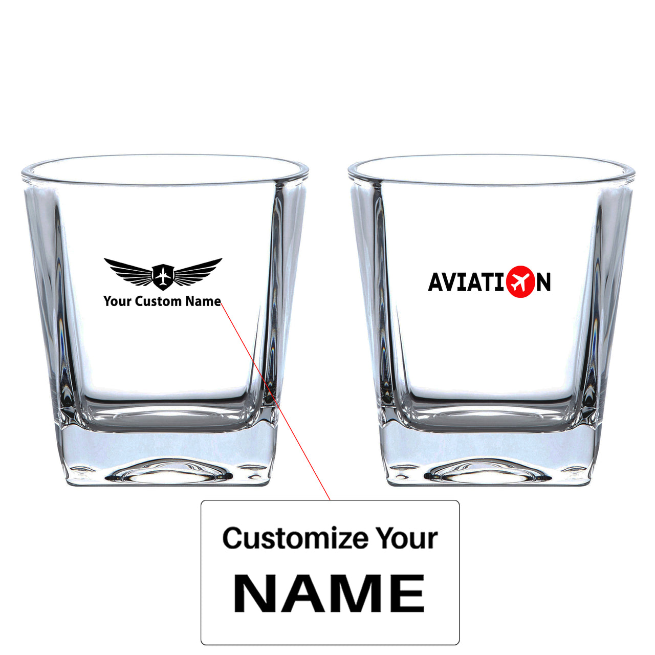 Aviation Designed Whiskey Glass