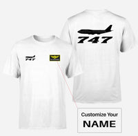 Thumbnail for Boeing 747 - Queen of the Skies Designed Double-Side T-Shirts