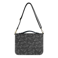Thumbnail for Paper Airplane & Fly (Gray) Designed PU Accessories Bags Strap Style