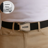Thumbnail for A220 Flat Text Designed Fashion Airplane Seat Belts