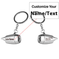 Thumbnail for British Airways Airlines Jet Engine Turbine Key Chains