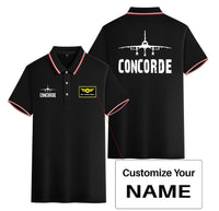 Thumbnail for Concorde & Plane Designed Stylish Polo T-Shirts (Double-Side)