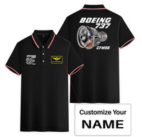 Thumbnail for Boeing 737 Engine & CFM56 Designed Stylish Polo T-Shirts (Double-Side)