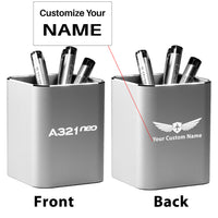 Thumbnail for A321neo & Text Designed Aluminium Alloy Pen Holders