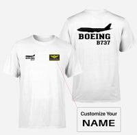 Thumbnail for Boeing 737 Printed Designed Double-Side T-Shirts