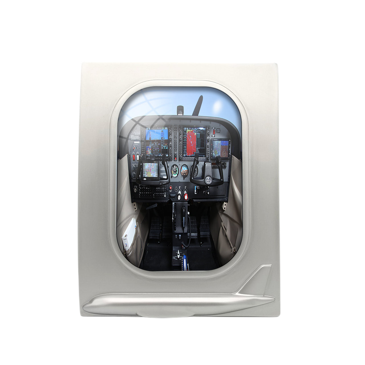 Cessna 172 Cockpit Designed Airplane Window Photo Frame