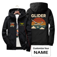 Thumbnail for Retro I Love Gliding Designed Thin Windbreaker Jackets