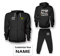 Thumbnail for Boeing 767 Engine (PW4000-94) Designed Zipped Hoodies & Sweatpants Set