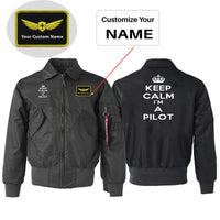 Thumbnail for Keep Calm I'm a Pilot Designed Embroidered Patch Attachable Jackets