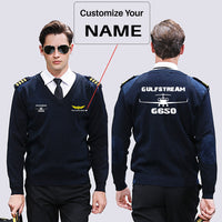 Thumbnail for Gulfstream G650 & Plane Designed Wool Pilot Sweaters
