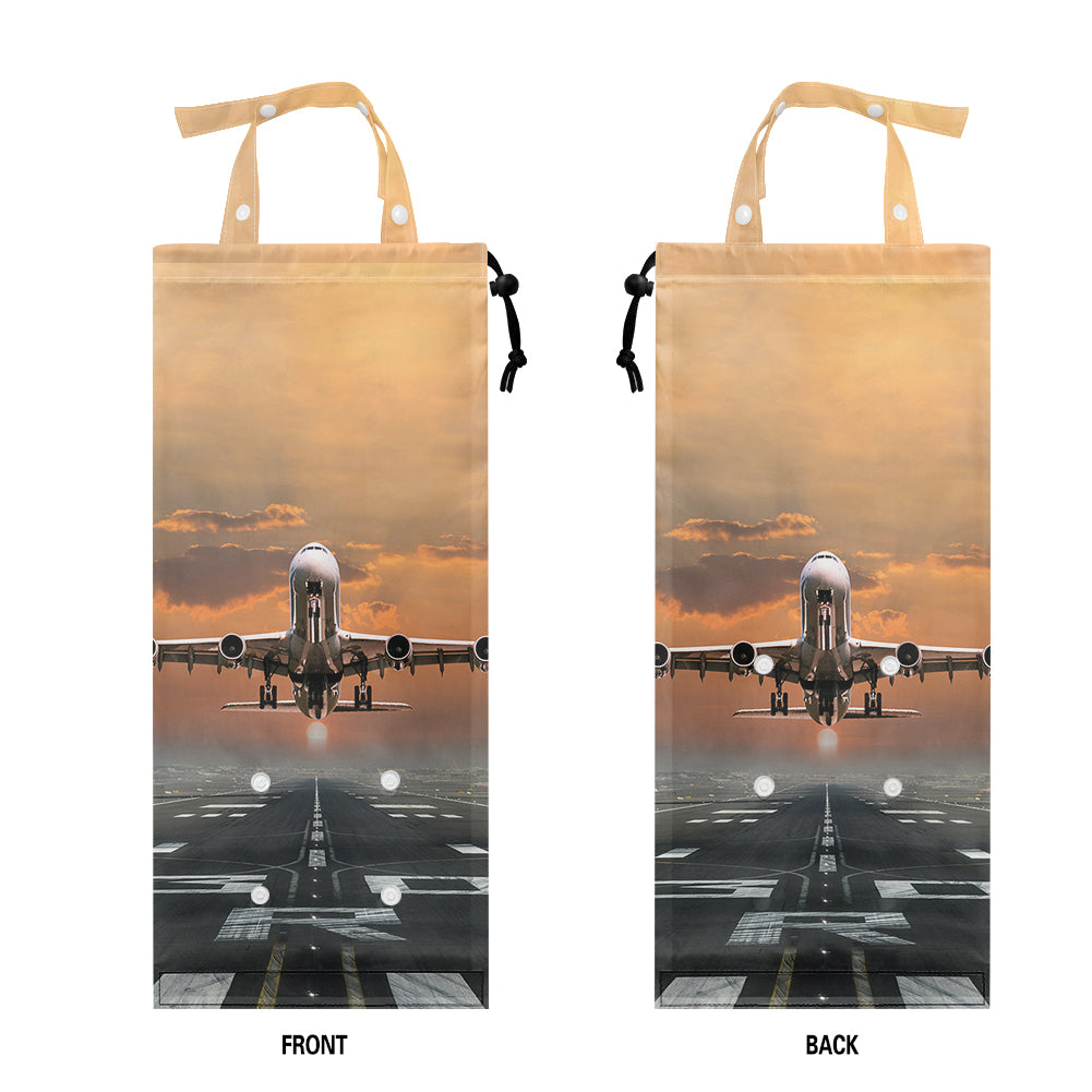 Aircraft Departing from RW30-Vertical Designed Car Folding Garbage Bags