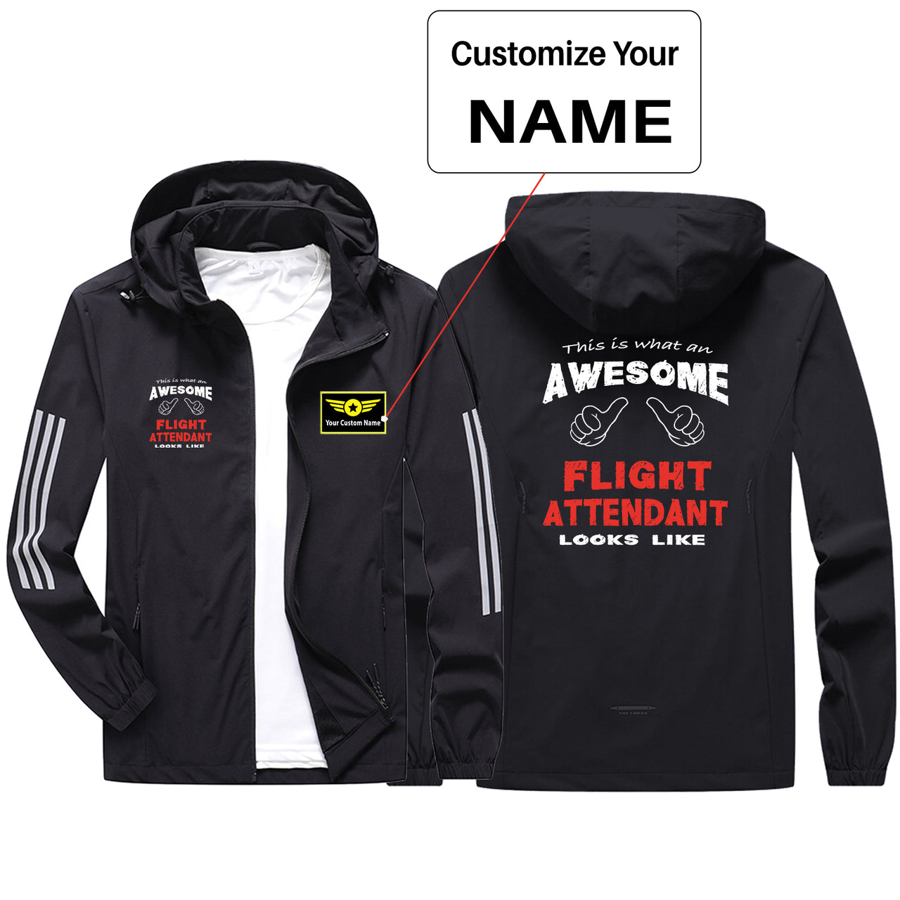 Flight Attendant Sport & Running Jackets