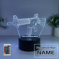 Thumbnail for 3D Submachine Gun Modeling Designed Night Lamp