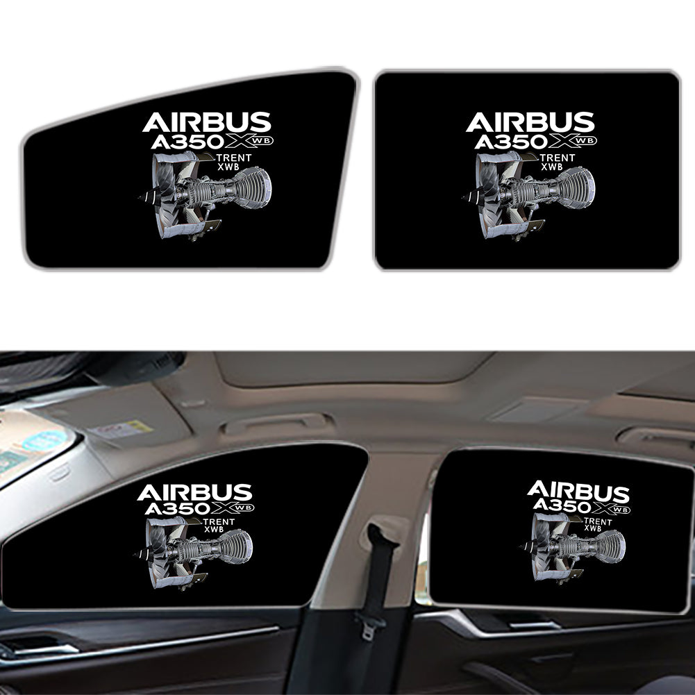 Airbus A350 & Trent Wxb Engine Designed Car Sun Shade (Side window)