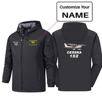 Thumbnail for The Cessna 152 Designed Rain Jackets & Windbreakers