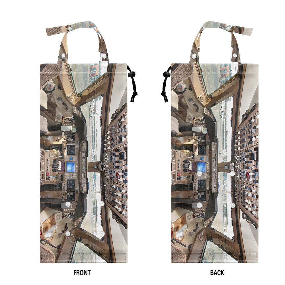 Boeing 747 Cockpit-Horizontal Designed Car Folding Garbage Bags