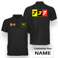 Thumbnail for Flat Colourful 737 Designed Double Side Polo T-Shirts