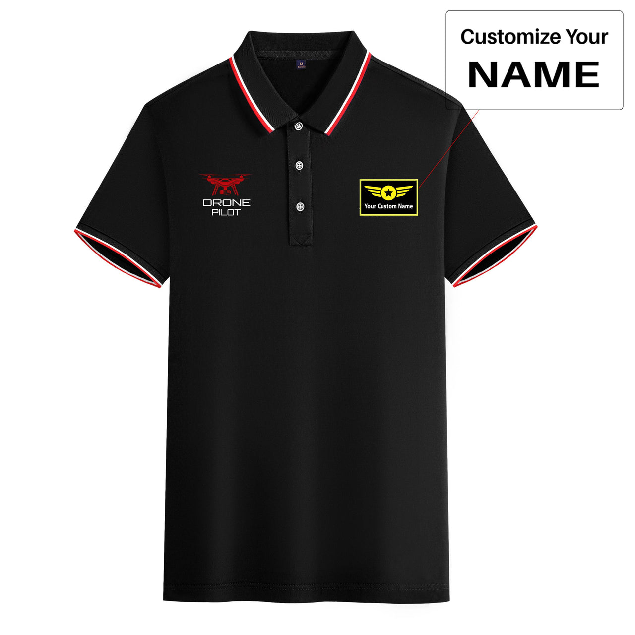 Drone Pilot Designed Stylish Polo T-Shirts