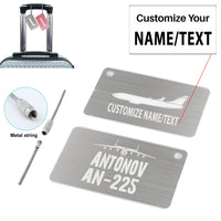 Thumbnail for Antonov AN-225 & Plane Designed Aluminum Airplane Luggage Tags