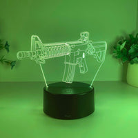 Thumbnail for 3D Submachine Gun Modeling Designed Night Lamp