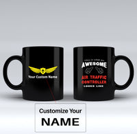 Thumbnail for Air Traffic Controller Designed Black Mugs