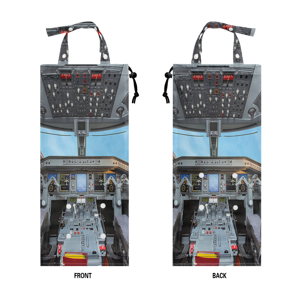 Embraer E190 Cockpit-Vertical Designed Car Folding Garbage Bags