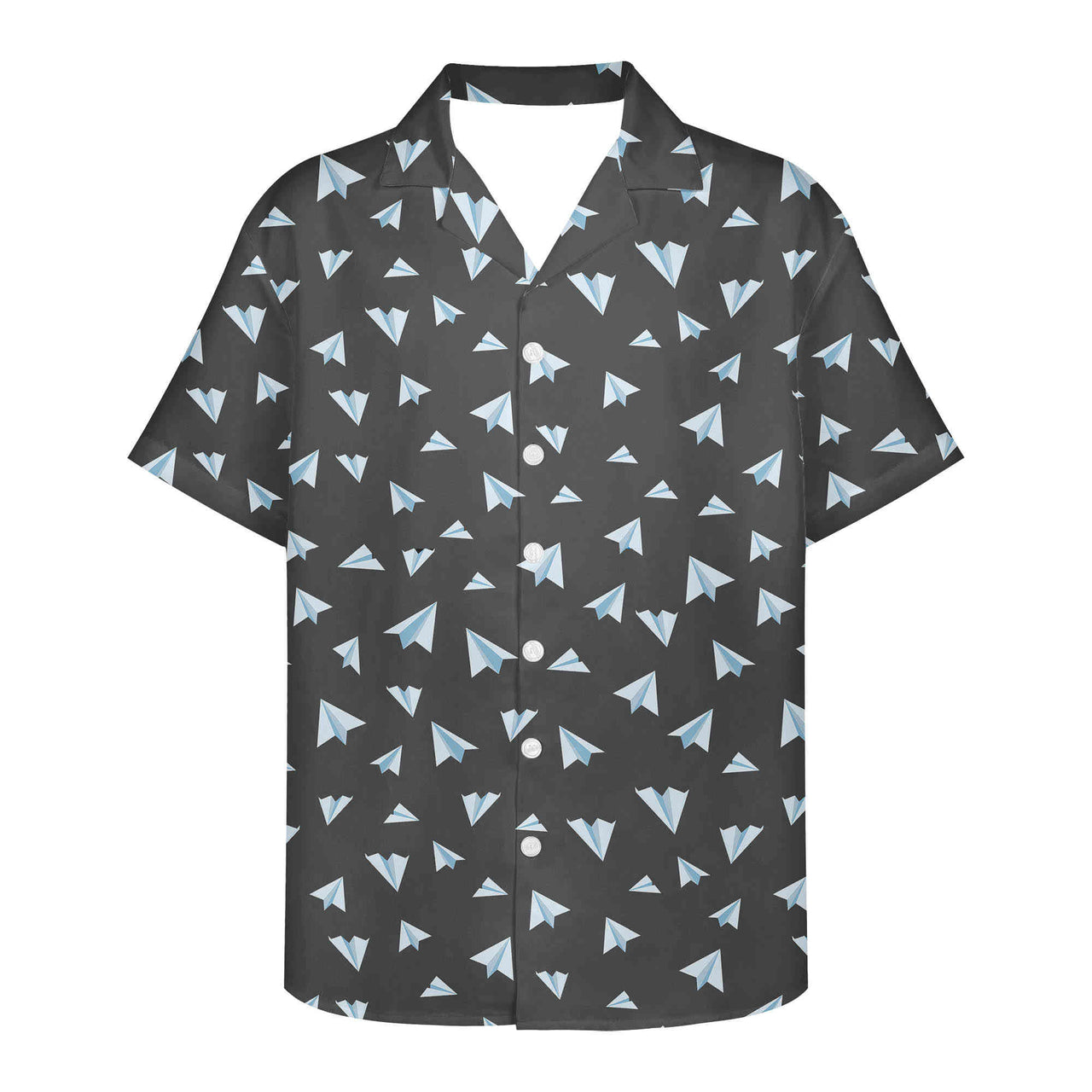 Paper Airplanes (Gray) Designed 3D Hawaiian Shirts