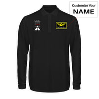 Thumbnail for Every Opportunity Designed Long Sleeve Polo T-Shirts