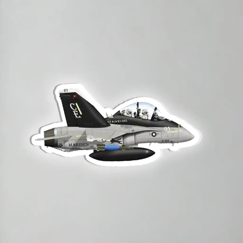 US Marine Corps VMFA(AW)-225 FA-18 Vikings Inductive Wall Led Aircraft & 3D Lamp
