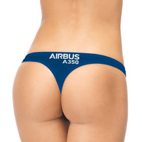 Thumbnail for Airbus A350 & Text Designed Women T-back & Thongs