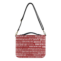 Thumbnail for Remove Before Flight 3-Red Designed PU Accessories Bags Strap Style