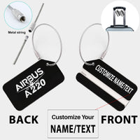 Thumbnail for Amazing Airbus A220 Designed Fashion Metal Luggage Tags