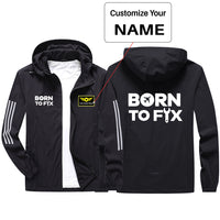 Thumbnail for Born To Fix Airplanes Sport & Running Jackets