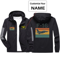 Thumbnail for Retro Fighter Jet F16 Design Sport & Running Jackets