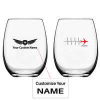 Thumbnail for Aviation Heartbeats Designed Water & Drink Glasses
