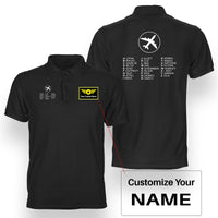 Thumbnail for Aviation Alphabet 2 Designed Double Side Polo T-Shirts