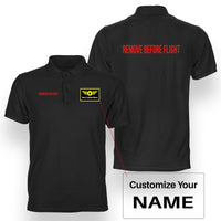 Thumbnail for Remove Before Flight 2  Designed Double Side Polo T-Shirts